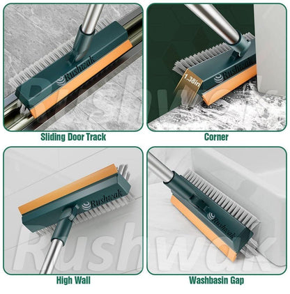 Bathroom Cleaning Brush with Wiper