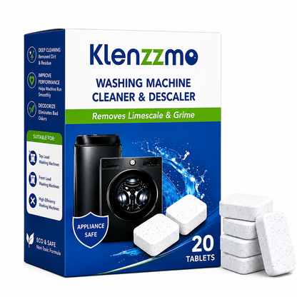 Washing Machine Cleaner & Descaler Tablets - Pack of 20